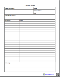 Dot grid paper dot grid paper printable templates. 14 Free Cornell Notes Templates Examples And Printable Pdf Sheets Cornell Notes Cornell Notes Template Notes Template