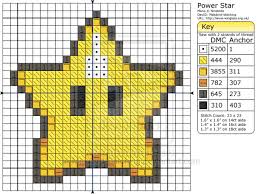 Mario Power Star By Makibird Stitching On Deviantart Geek Cross Stitch Tiny Cross Stitch Cross Stitch For Kids