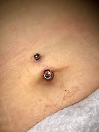 Can i change my belly button piercing? Just Got My Belly Button Pierced Today Is This Blood Build Up Normal Around The Circle Area I Ve Been Cleaning It But It Definitely Was Bleeding A Lot Piercing