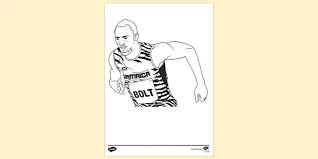 Select from 31010 printable crafts of cartoons nature. Free Usain Bolt Colouring Sheet Teacher Made