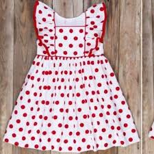 Cool Item Eleanor Rose Polka Dot Red White Dress Eleanorrose Minniemouse Minnieparty Disn Little Girl Outfits Baby Girl Dress Design White Polka Dot Dress