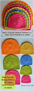 17 Free Crochet Baby Beanie Hat Patterns Crochet Hat Sizing Basic Crochet Beanie Pattern Basic Crochet Beanie
