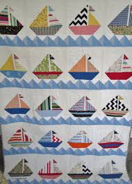 Yellow house quilts, port byron, ny. Sailboat Quilt Nautical Cottage Quilt Lake House Quilt Toddler Bed Daybed Quilt Or Large Throw Handmade By Dreamy Vintage Sheets Nautical Quilt Nautical Baby Quilt Quilts