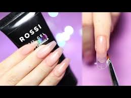 Polygel Coffin Nails Rossi Nail Gel Tutorial Youtube Gel Nail Tutorial Gel Nails Diy Gel Nails