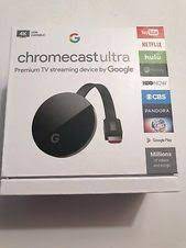 Google Chromecast Ultra 4k Media Streamer Black Ga3a00403a14 Ebay Chromecast Streaming Device Streaming Tv