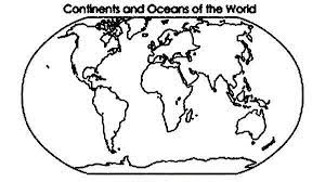 Uluru great barrier reef twelve apostles of the seven continents, australia is the smallest by … Continent And Oceans Of The World In World Map Coloring Page Netart World Map Coloring Page Oceans Of The World Continents And Oceans