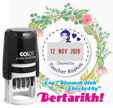 English has many polysemous words. Ez Stamp Cop Disemak Oleh Checked By Bertarikh Cikgu Facebook
