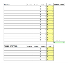 A free printable spreadsheet to keep track of your handmade product in consignment stores. 17 Food Inventory Templates Doc Pdf Free Premium Templates