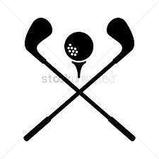 Download Free Golf Ball With Crossed Clubs Vector Image 1503584 Stockunlimited