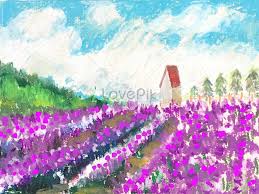 Lovepik صورة Psd 401737934 Id توضيح بحث صور النفط باستيل لافندر البيت الأحمر رسم تلوين الرسم