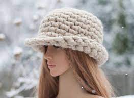 Women S Winter Brim Hat Bowler Hat Knit Bucket Hat Crochet Beanie Fedora Chunky Fedora Vintage Hat Retro Hat Roll Brim Hat Old Style Hat Hat Fashion Retro Hats Hats Vintage