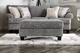 Pierpont Gray Sofa Sm8012 Sf Furniture Of America Fabric Sofas In 2020 Grey Couch Living Room Dark Grey Sofa Living Room Dark Grey Couch Living Room