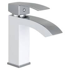 Bathroom faucet white deck mount sink faucets bathroom waterfall mixer taps single hole one handle, white finshed. White Bathroom Sink Faucets Bathroom Faucets The Home Depot