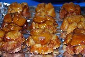 Remove from oven and immediately invert pan onto serving plate. Two Plus Jilly Mini Monkey Bread Grand Biscuit Recipes Mini Monkey Bread Monkey Bread Recipes