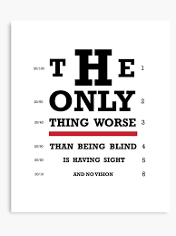 Vision Eye Chart Canvas Print