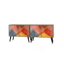 Redefine the look of your living space with this beautiful furniture piece from manhattan comfort. Set Of 2 Avesta Double Side Table Manhattan Comfort Target