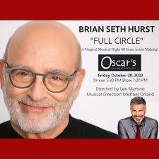 I'm excited to be accompanying my friend Brian Seth Hurst (@bshurst) this  Fri Night, Oct 20, in Palm Springs, for his Show “FULL CIRCLE: A Magical  Musical Night 40 Years in the