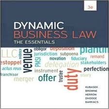 Pin On Test Bank For Dynamic Business Law The Essentials 3rd Edition By Kubasek Browne Herron Dhooge And Barkacs