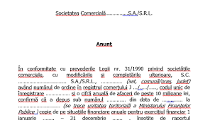 Monitorul oficial partea a iv. Model AnunÈ Pentru Publicare In Monitorul Oficial 2021 Pentru EntitÄÈi Cu Cifra De Afaceri De Peste 10 Milioane Lei Cabinetexpert Ro Blog Contabilitate