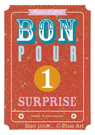 Carte 12x17 Cm Avec Vernis Complet Bon Pour 1 Surprise Joyeux Anniversaire Imprimable Bon Cadeau Etiquette Joyeux Anniversaire