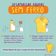 Misturinha simples para passar roupa sem usar ferro de passar
