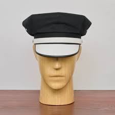 ELVIS Cotton Rockabilly Biker Cap Retro Motorcycle Natural Leather Peaked  Sixties Mod Urban Milkman Cab Driver Rock and Rol Hat BLACK-WHITE