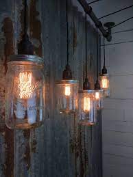 Handmade Urban Bar Pendant Light Mason Jar Industrial Light Etsy Mason Jar Pendant Light Bar Pendant Lights Bar Lighting