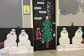 Star wars christmas office decorations ideas. Star Wars Christmas For The Door Decorating Contest At Our High School Star Wars Christmas Decorations Christmas Classroom Door Office Christmas Decorations