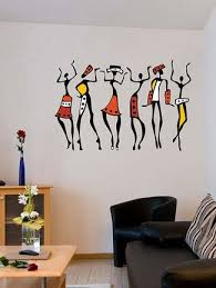African Dancing Women Wall Sticker Wall Stickers Living Room Black Wall Stickers African Wall Art