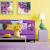 Purple And Yellow Bedroom