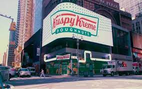 The krispy kreme original glazed doughnut recipe dough will be very sticky when first mixed the automated process for creating krispy kreme doughnuts, developed in the 1950's, took the company. Digital Signage Qsr Krispy Kreme New Yorks Modernster Donut Store Invidis