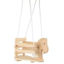 Beech Wood Baby Swing Rocking Horse 18m Lullaby Bebe