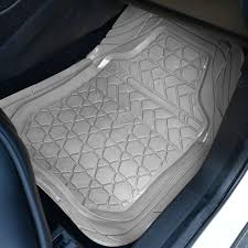 161 32 High Quality Pvc Plastic Waterproof Auto Foot Carpet Floor Mats For Cars 5pcs Sets Gray