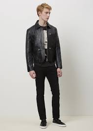 Totokaelo Acne Studios Black August Leather Jacket 1 850 00 Leather Jacket Leather Jacket Black Fashion