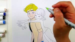 98k.) this 'adrien agreste from miraculous ladybug and cat noir coloring pages' is for individual and noncommercial use only, the copyright belongs to their respective creatures or owners. Miraculous Ladybug Coloring Book Pages Marinette And Adrien In Love Evies Toy House Video Dailymotion