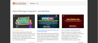 Aplikasi ini sangat menarik baik dari segi tamplan maupun. Download Website Sederhana Dengan Codeigniter 4 Blog Java Web Media