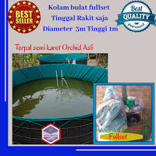 Jual Kolam Lele Fullset Diameter 3m Tinggi 1m Kolam Bulat Terpal Fullset Kab Sidoarjo Andhika Gallery Shop Tokopedia