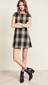 Alice Olivia Malin Crew Neck Dress Crewneck Dress Fashion Casual Fashion Trends