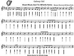 galway girl sheet music and fingerings in 2019 tin