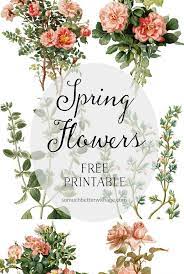 Summon the power of the flower by downloading and printing out free printable flower coloring pages. Spring Flowers On Silver Platters Free Printables So Much Better With Age