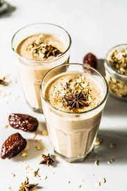 Cinnamon Date Smoothie Creamy Delicious Dessert Smoothie Recipe Recipe In 2021 Date Smoothie Recipes Dessert Smoothie Homemade Granola Bars