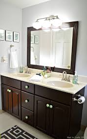 Create your dream modern farmhouse bathroom with this budget friendly makeover! Bathroom Vanity Makeover Ideas Novocom Top