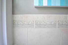 Glass accent decorative trim wall tile (0.25 sq. Removing An Old Shower Tile Border Young House Love