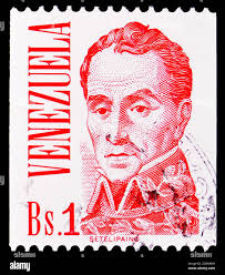 Stamp printed in venezuela hi-res stock photography and images