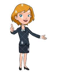 Woman Signaling A Job Well Done Cartoon Vector Clipart Friendlystock Business Women Women Cartoons Vector