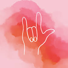 Pin By Olivia Ann Zeagler On Art I Love You Signs Pink Art Print Sign Language Art