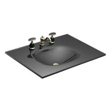 kohler runway raven glass drop in