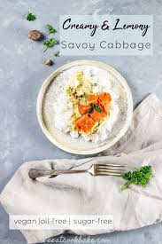 A Healthy Recipe For A Cabbage Side This Creamy And Lemony Side Dish Is Ideal To Eat Your Daily Dose Of G Vollwerternahrung Rezepte Rezepte Reis Rezepte Vegan
