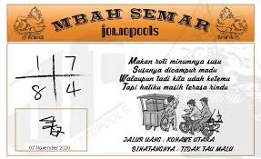 Syair Sd Mbah Semar 07 November 2020 Keluaran Togel