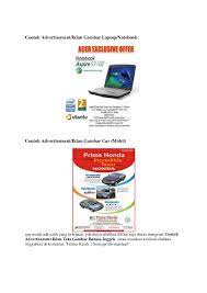 Judul skema :operator komputer muda. Contoh Iklan Dalan Bahasa Inggris 2